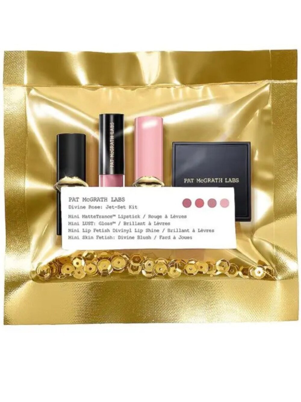 NEW Sealed Pat McGrath Labs Pink Rose Deluxe Travel Size Blush Lips Makeup Kit - Picture 3 of 6